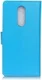 LG K40 Lychee Portemonnee Hoesje met Standaard Blauw afbeelding 9