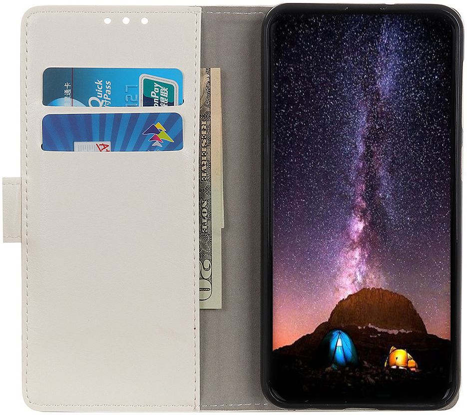 LG K40 Lederen Portemonnee Hoesje met Uil Print afbeelding 2