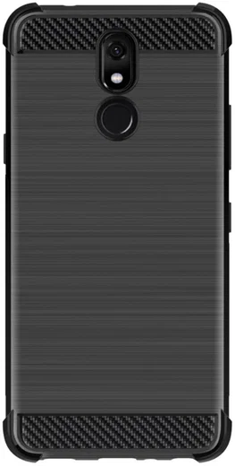 IMAK Vega Series LG K40 Hoesje Schokbestendig en Geborsteld TPU Zwart afbeelding 3