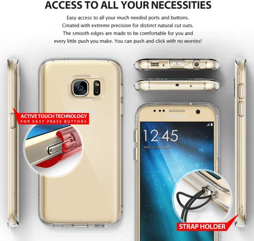 Ringke Air Samsung Galaxy S7 Hoesje Smoke Black afbeelding 5