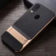 Samsung Galaxy A40 Stijlvol Hybride Kickstand Hoesje Goud afbeelding 12