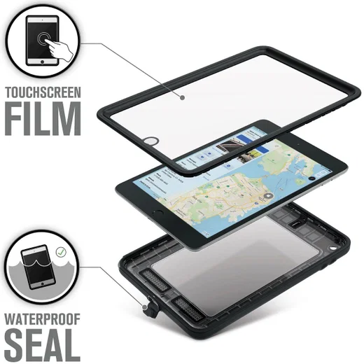 Catalyst Case Waterbestendig Hoesje Apple iPad Mini 5 Zwart afbeelding 3