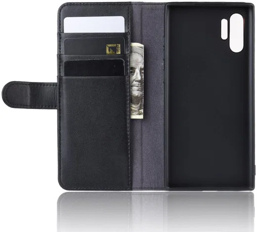 Samsung Galaxy Note 10 Plus Splitleren Portemonnee Hoesje Zwart afbeelding 5