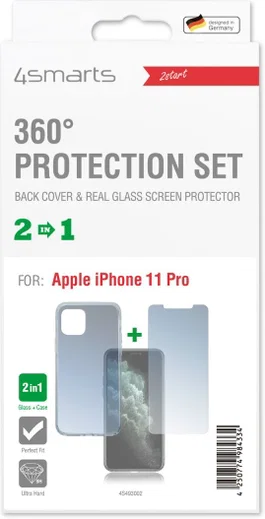 4smarts 360° Protection Limited Cover Apple iPhone 11 Pro Transparant afbeelding 2
