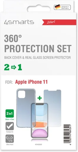 4smarts 360° Limited Protection Set Apple iPhone 11 Transparant afbeelding 4