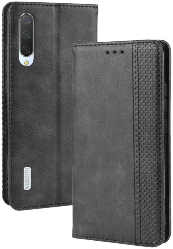 Xiaomi Mi A3 Vintage Portemonnee Hoesje Zwart afbeelding 6