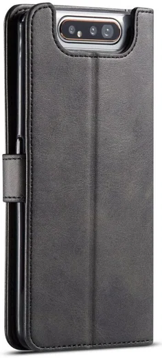 Samsung Galaxy A80 Stand Portemonnee Bookcase Hoesje Zwart afbeelding 1