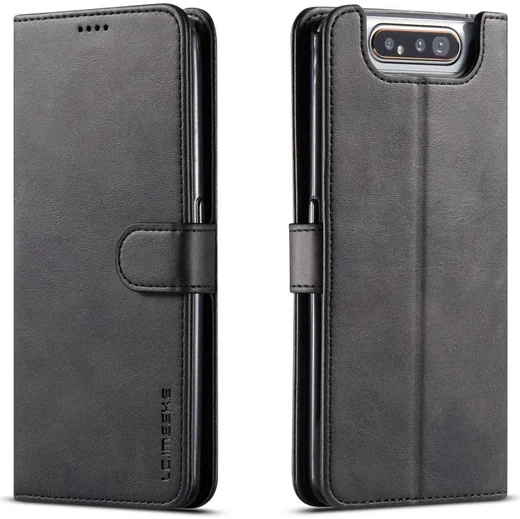 Samsung Galaxy A80 Stand Portemonnee Bookcase Hoesje Zwart afbeelding 2