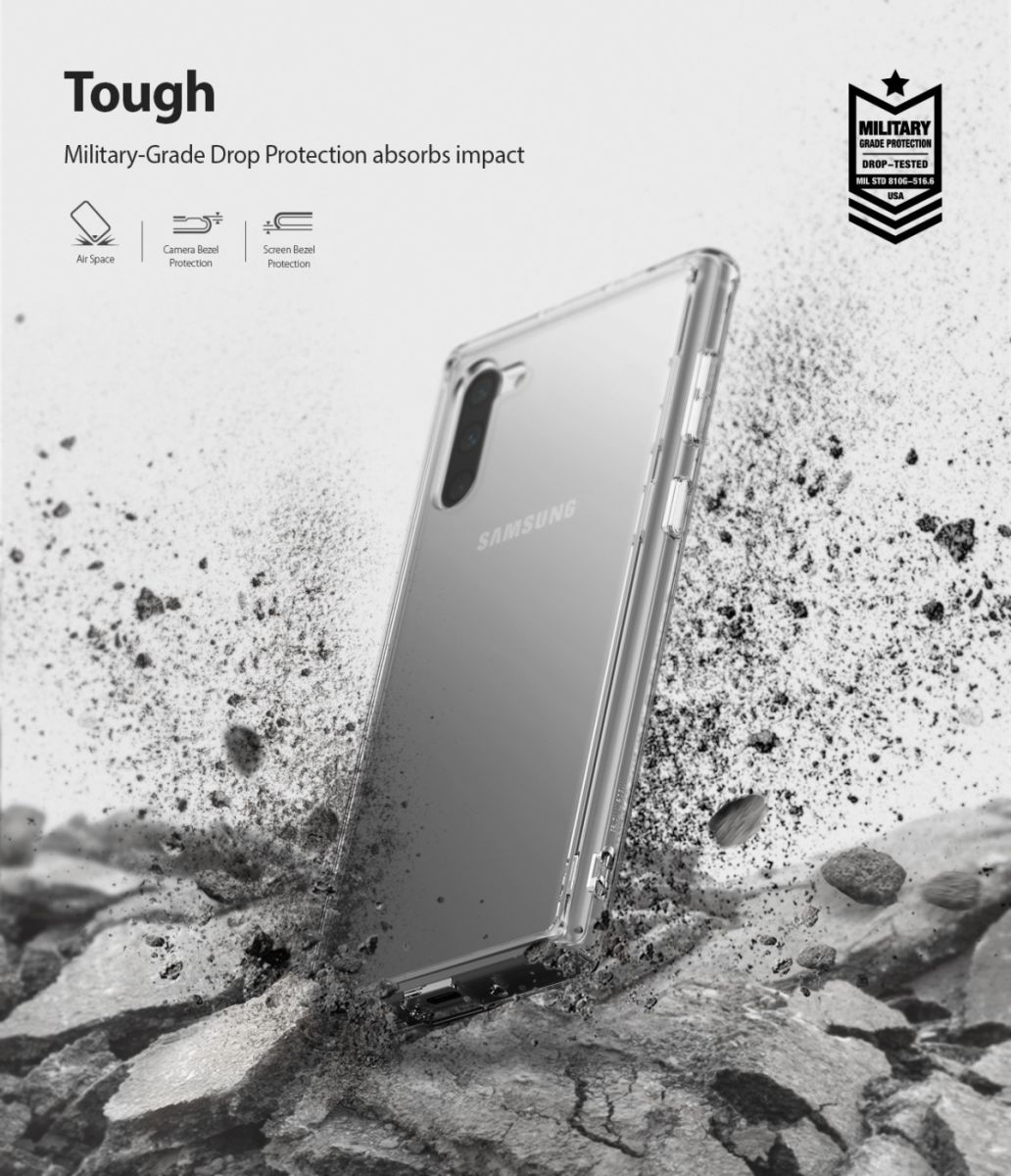 Ringke Fusion Samsung Galaxy Note 10 Hoesje Transparant afbeelding 2