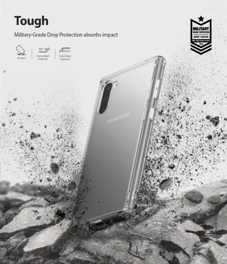 Ringke Fusion Samsung Galaxy Note 10 Hoesje Transparant afbeelding 2