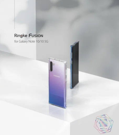 Ringke Fusion Samsung Galaxy Note 10 Hoesje Smoke Black afbeelding 10