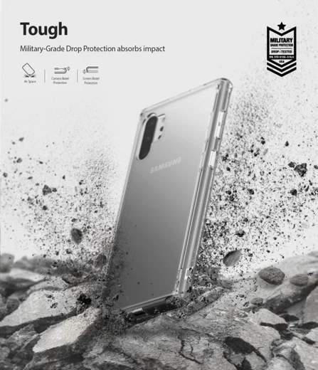 Ringke Fusion Samsung Galaxy Note 10 Plus Hoesje Transparant afbeelding 2