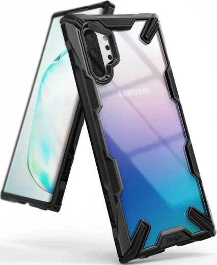 Ringke Fusion X Samsung Galaxy Note 10 Plus Hoesje Zwart afbeelding 1