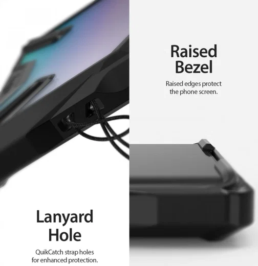 Ringke Fusion X Samsung Galaxy Note 10 Plus Hoesje Zwart afbeelding 6