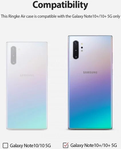 Ringke Air Hoesje Samsung Galaxy Note 10 Plus Transparant afbeelding 6