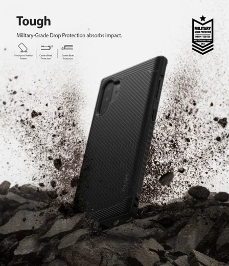 Ringke Onyx Samsung Galaxy Note 10 Plus Hoesje Zwart afbeelding 2