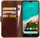 Rosso Element Xiaomi Mi A3 Hoesje Book Cover Bruin afbeelding 1