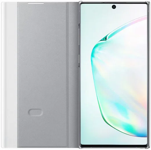 Samsung Galaxy Note 10 Clear View Stand Cover Zilver afbeelding 2