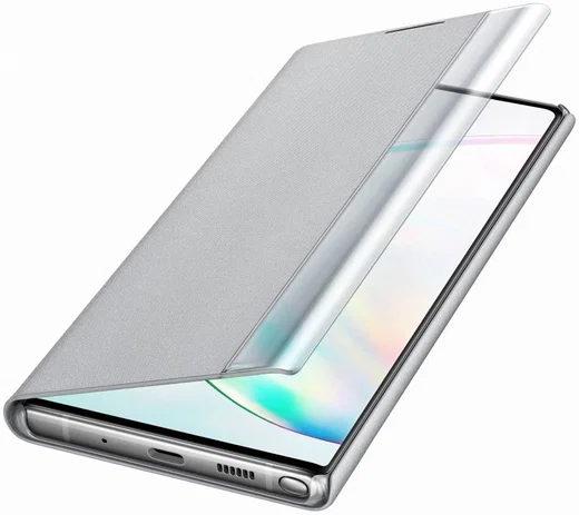 Samsung Galaxy Note 10 Clear View Stand Cover Zilver afbeelding 4
