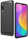 Xiaomi Mi A3 Geborsteld TPU Hoesje Zwart afbeelding 1