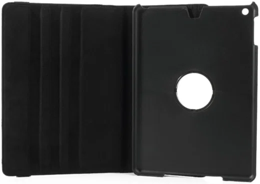 Apple iPad Air Rotary Leather Stand Cover Zwart afbeelding 5