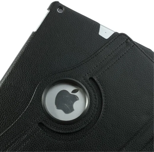 Apple iPad Air Rotary Leather Stand Cover Zwart afbeelding 7