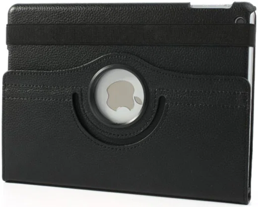 Apple iPad Air Rotary Leather Stand Cover Zwart afbeelding 9