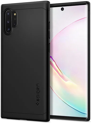Spigen Thin Fit Classic Hoesje Samsung Galaxy Note 10 Plus Zwart afbeelding 1