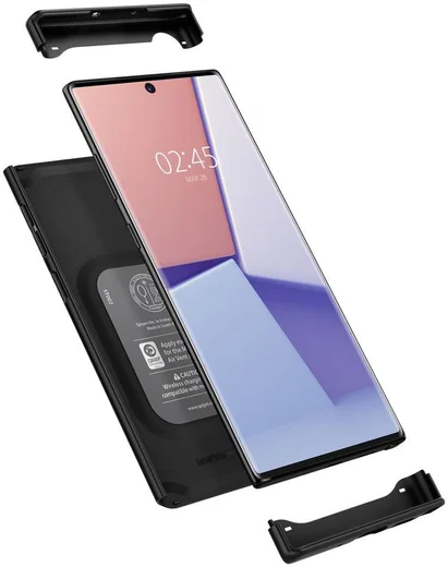 Spigen Thin Fit Classic Hoesje Samsung Galaxy Note 10 Plus Zwart afbeelding 2