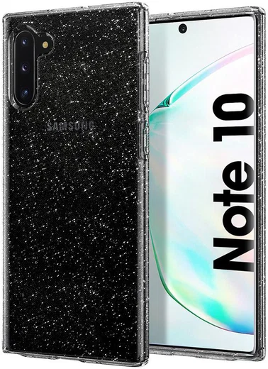 Spigen Liquid Crystal Hoesje Galaxy Note 10 Glitter Transparant afbeelding 1