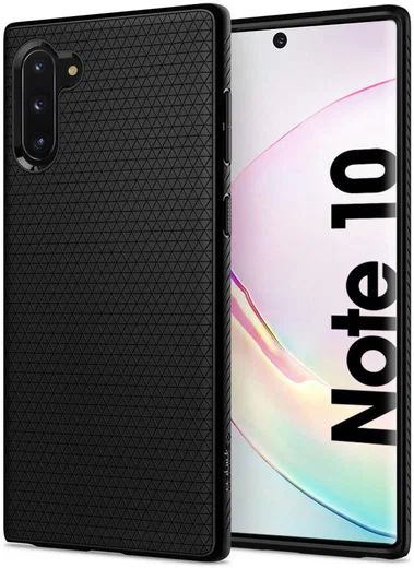 Spigen Liquid Air Hoesje Samsung Galaxy Note 10 Zwart afbeelding 1