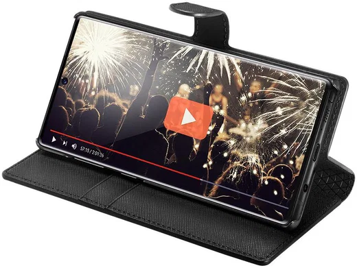 Spigen Wallet S Flip Hoesje Samsung Galaxy Note 10 Zwart afbeelding 2