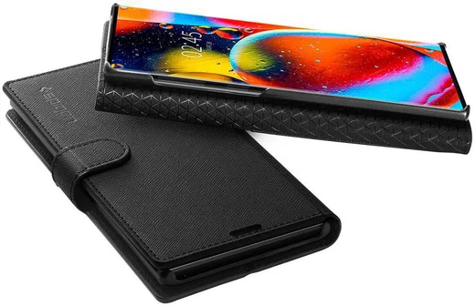 Spigen Wallet S Flip Hoesje Samsung Galaxy Note 10 Zwart afbeelding 3