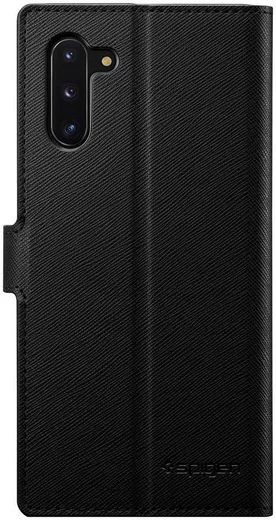 Spigen Wallet S Flip Hoesje Samsung Galaxy Note 10 Zwart afbeelding 4