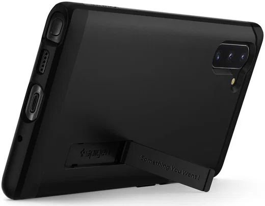 Spigen Slim Armor Hoesje Samsung Galaxy Note 10 Zwart afbeelding 2