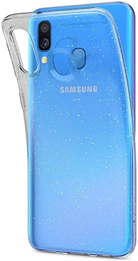 Spigen Liquid Crystal Hoesje Samsung Galaxy A40 Glitter Transparant afbeelding 2