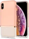 Spigen La Manon Jupe Hybride Hoesje Apple iPhone X(S) Roze afbeelding 1