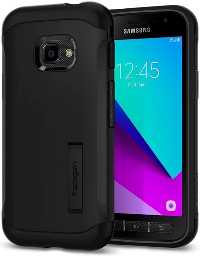 Spigen Slim Armor Hoesje Samsung Galaxy Xcover 4(S) Zwart afbeelding 1