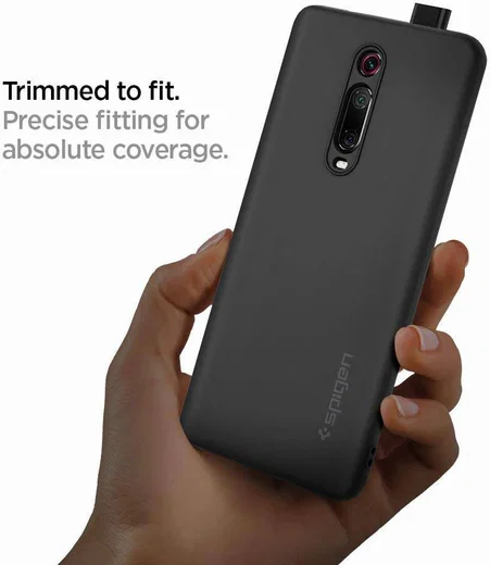 Spigen Silicone Fit Xiaomi Mi 9T (Pro) Hoesje Grijs afbeelding 5
