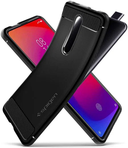 Spigen Rugged Armor Hoesje Xiaomi Mi 9T (Pro) Zwart afbeelding 2