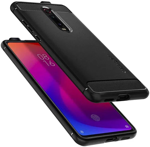 Spigen Rugged Armor Hoesje Xiaomi Mi 9T (Pro) Zwart afbeelding 3