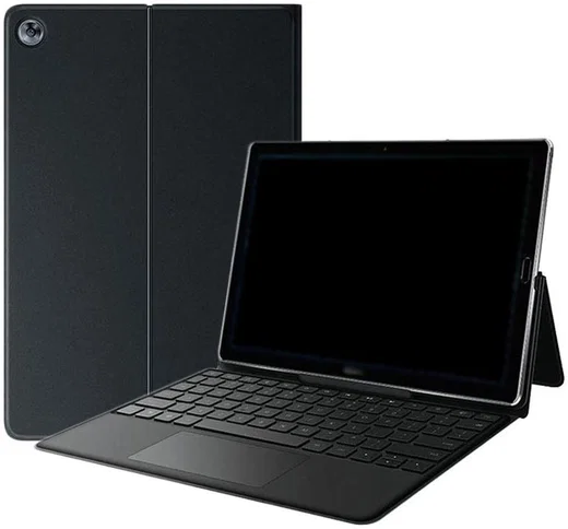 Huawei M5 (pro) 10.8 inch Lederen Toetsenbord Hoes (Qwerty) Zwart afbeelding 2