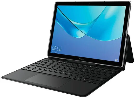 Huawei M5 (pro) 10.8 inch Lederen Toetsenbord Hoes (Qwerty) Zwart afbeelding 1