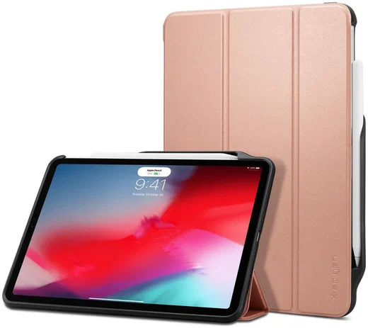 Spigen Smart Fold 2 Hoes Standaard iPad Pro 11 (2018) Roze afbeelding 1