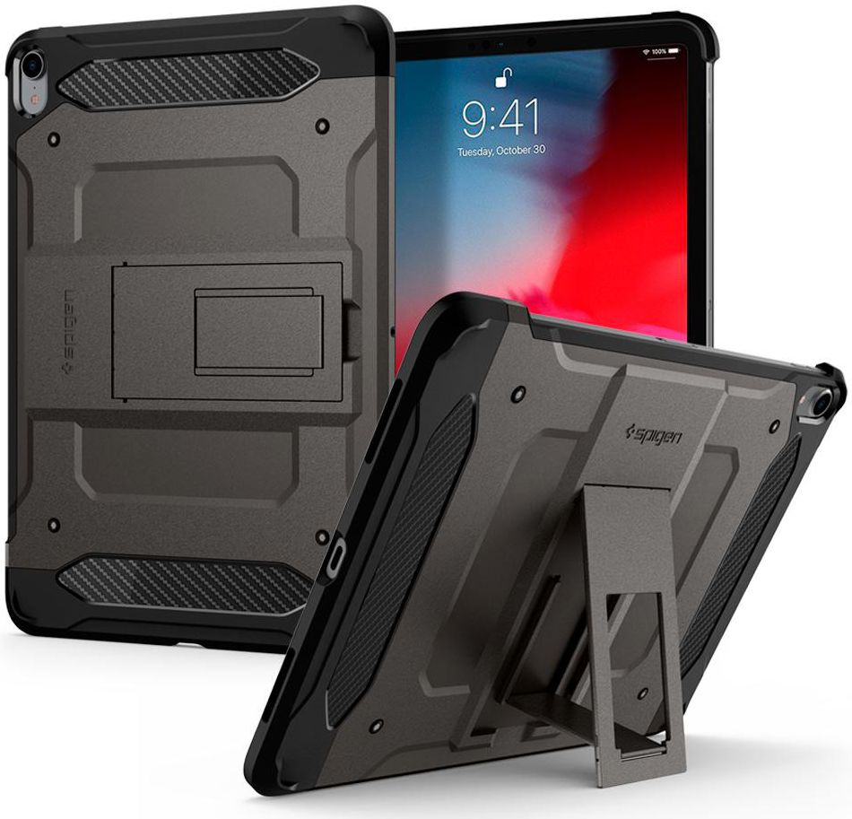 Spigen Tough Armor TECH Case iPad Pro 11 (2018) Gunmetal afbeelding 15