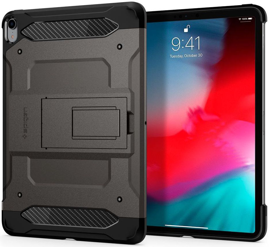 Spigen Tough Armor TECH Case Apple iPad Pro 12.9 (2018) Gunmetal afbeelding 1