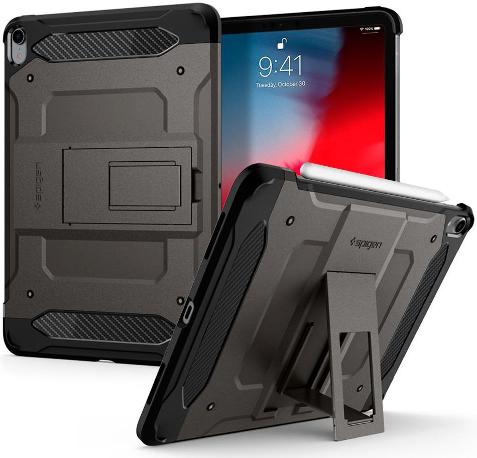 Spigen Tough Armor TECH Case Apple iPad Pro 12.9 (2018) Gunmetal afbeelding 14