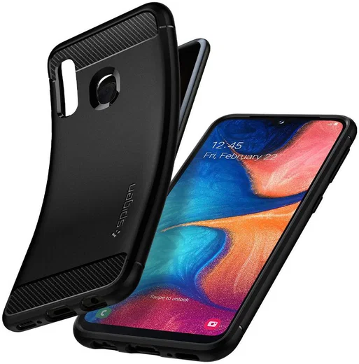Spigen Rugged Armor Hoesje Samsung Galaxy A20e Zwart afbeelding 4