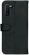 Rosso Deluxe Samsung Galaxy Note 10 Hoesje Echt Leer Book Case Zwart afbeelding 5
