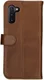 Rosso Deluxe Samsung Galaxy Note 10 Hoesje Echt Leer Book Case Bruin afbeelding 5